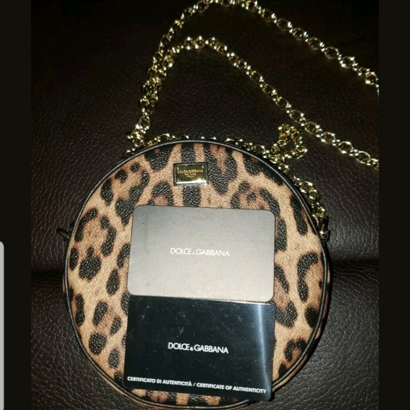 Handbags - Dolce & Gabbana Leopard Print Glam Round Crossbody